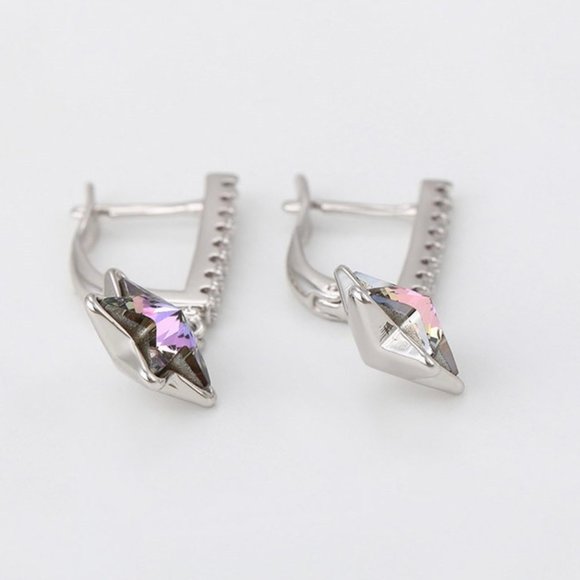 Star Swarovski Drop Earrings - Picture 5 of 13